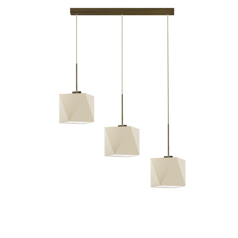 Deneise 3 - Light Kitchen Island Pendant, Brown, Cream