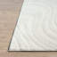 Tapis à vagues tourbillonnantes crème moderne Abani Cupp COZ140A-1927508650