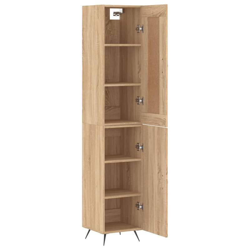 Mirijela 2 Door Manufactured Wood Wardrobe, Sonoma Oak