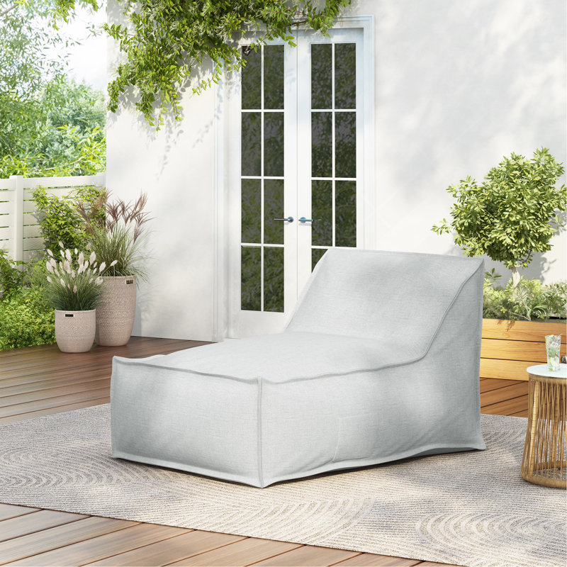 Fauteuil à billes Perry, gris clair, Tissu gris pâle