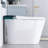 Modern Smart Toilet with Bidet Built In with Foot Kick,Tankless Toilets Auto Open/Close Lid with Dryer,ADA Comfort Height Heat Seat,Instant Warm Water,Power Outage and Flush ,White with Black Scre-129933926