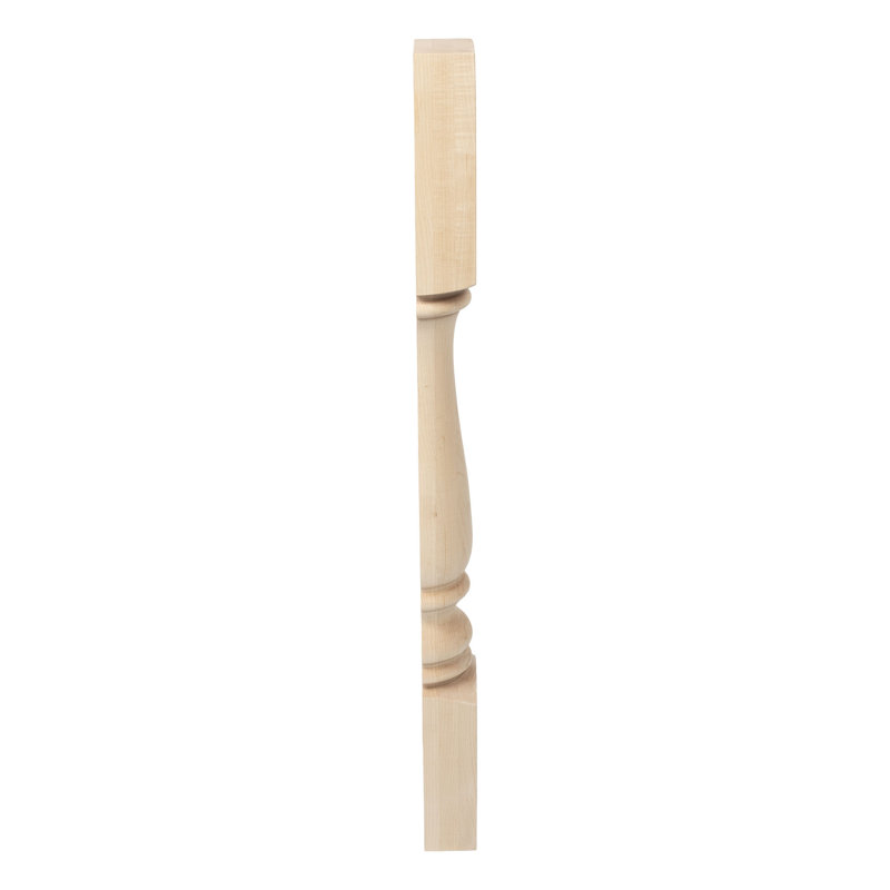 Unfinished Solid Cherry Half Round Kitchen Island Legs, Set of 4