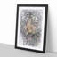 Prowling Tiger in Abstract - Framed Print-55768092-55768093