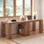 Bureau d'ordinateur 79 po pour deux personnes avec tablettes 79 po