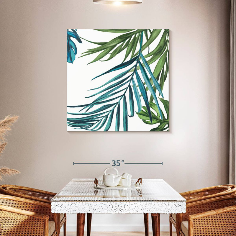 Harnek Palm Leaves I, 39" H x 39" W