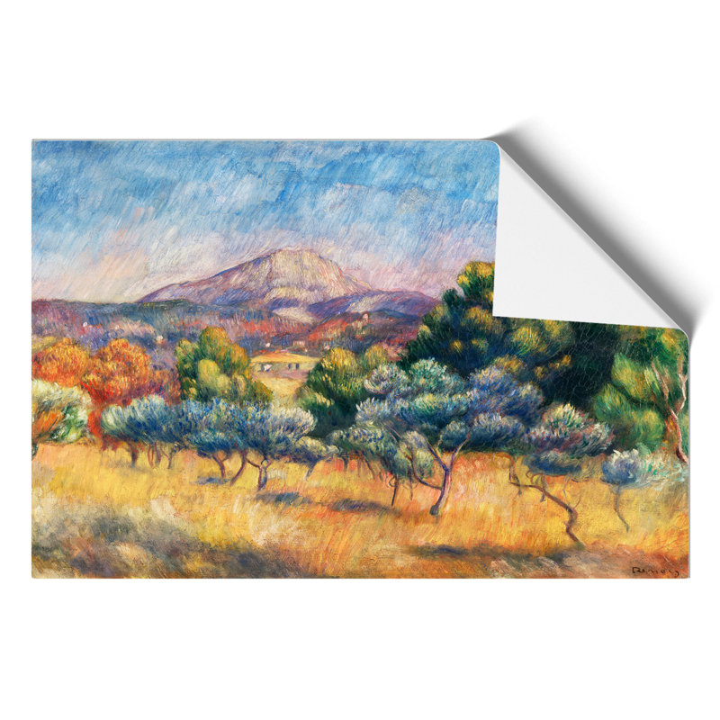 Montagne Sainte Victoire by Pierre Auguste Renoir - Frameless Print, 30cm H x 42cm W x 0.1cm D