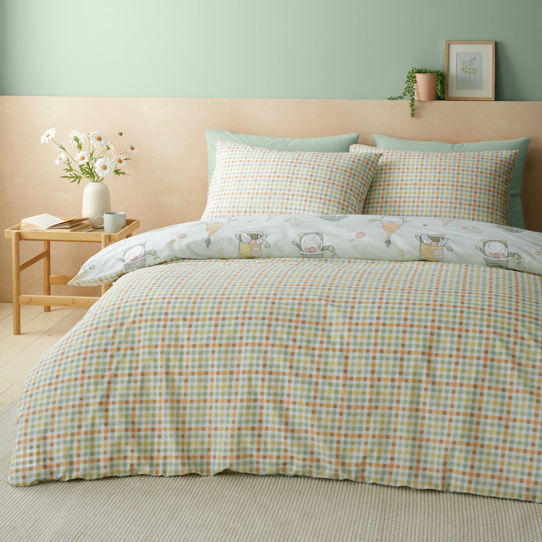 Spring Gonks Reversible Duvet Cover Set