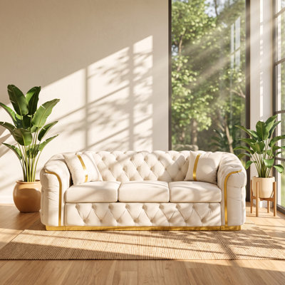 90.6 " Velvet Sofa