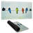 Perched abstract birds - 15.75"x31.50" Desk mat