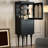 Black Solid + Manufactured Wood+Glass Display Cases