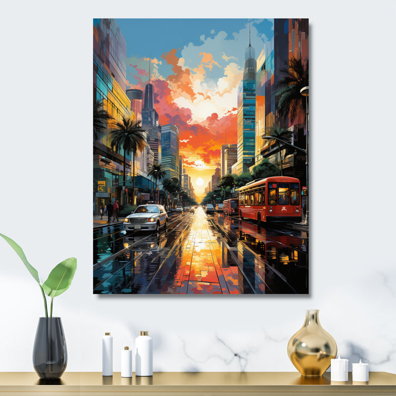 City City Popart II - Phoenix, art mural en métal, H 20 po x l 12 po x P 1 po