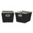 FabricStorageBinsSetof2TaperedKDBinsPPNon-WovenLinerDualGrommetHandlesFoldsforCompactSelf-StorageAttractiveChevronPrint-91043309-91043308