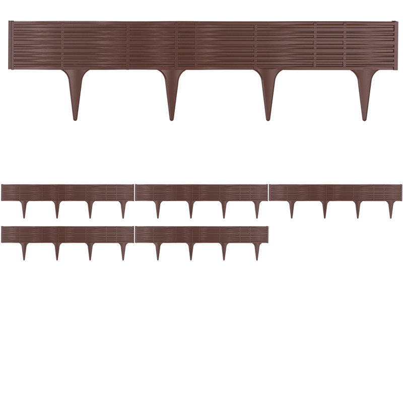 Patriki 1.9 cm H x 7.6 cm W Plastic Lawn Edging Fencing