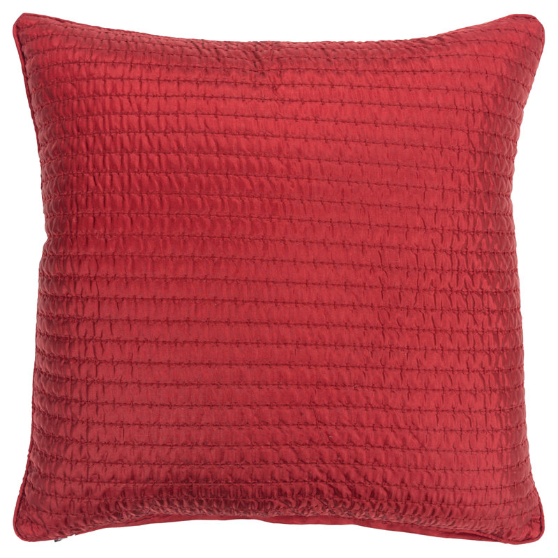 Square Pillow Cover and Insert, Red