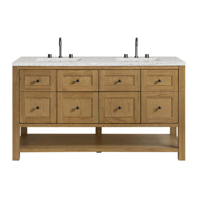 Breckenridge 60'' Double Bathroom Vanity with Top