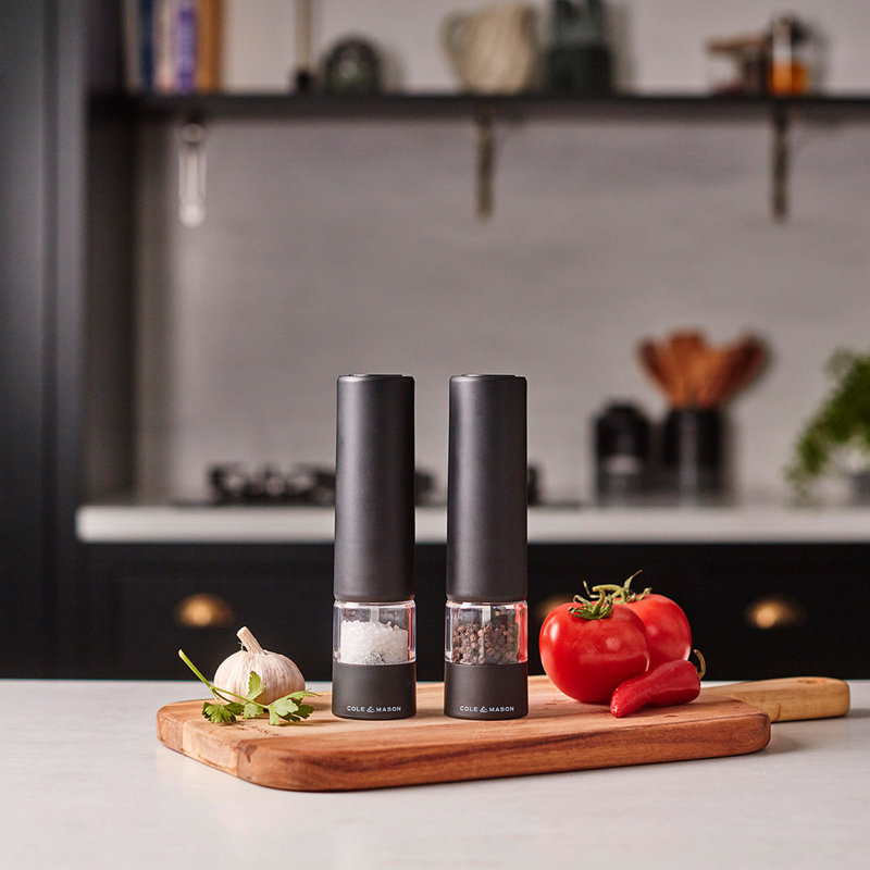 Brand Salt & Pepper Shaker, Black