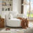 Chunni 360° Swivel Chenille Accent Chair with Removable Pillows-121418736-121782696
