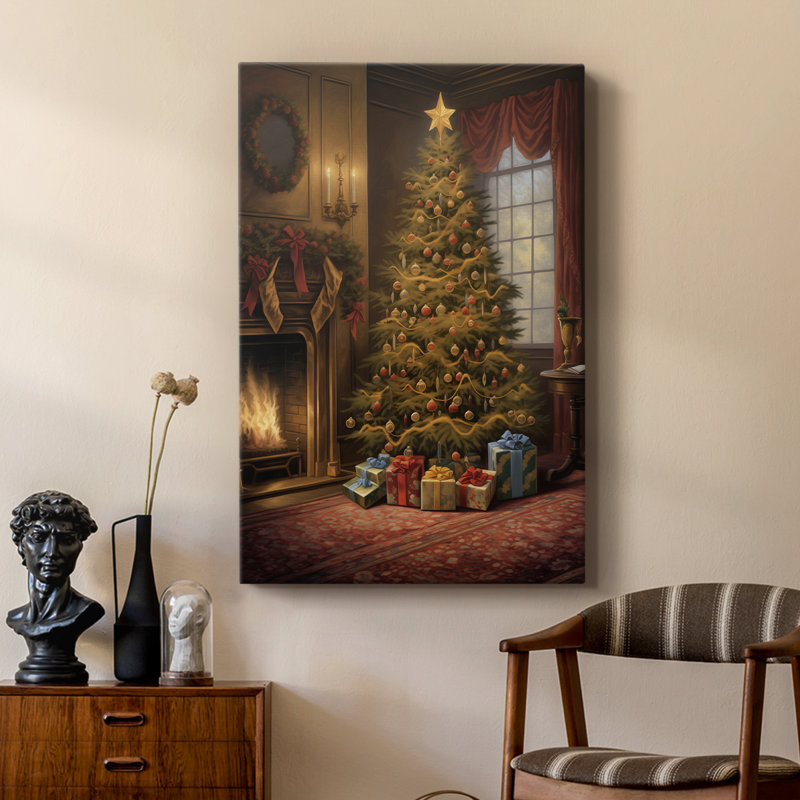 Christmas Holiday Art DIX - Gallery Cavas, H 48 po x l 32 po