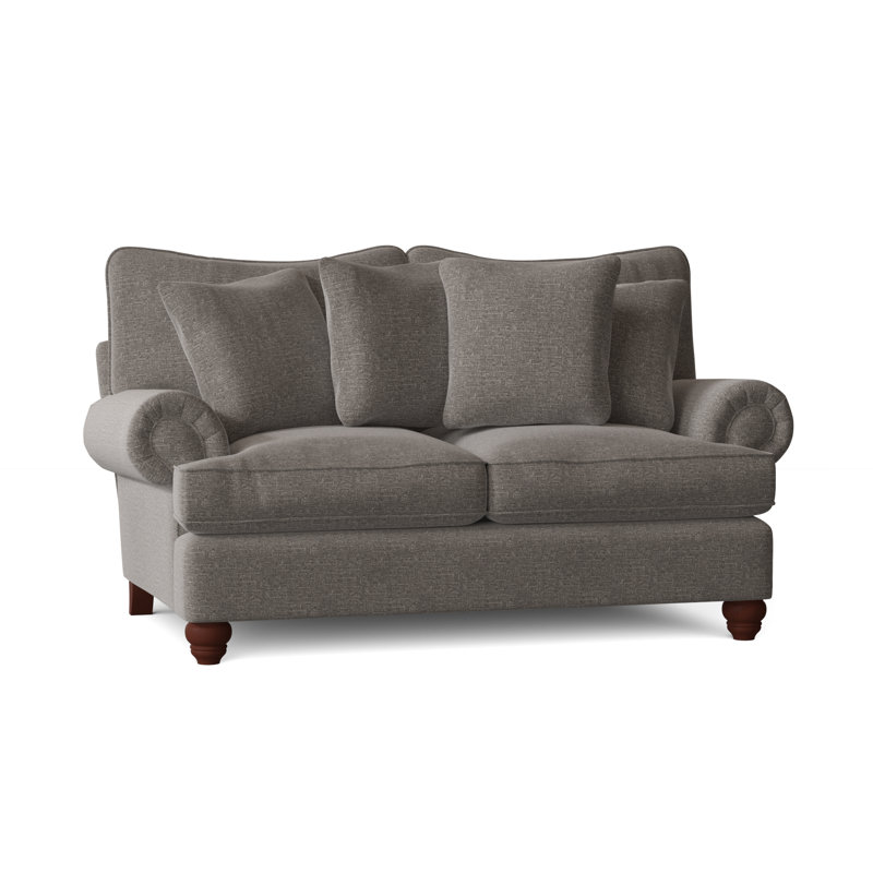 Woodburn Loveseat, Aberdeen 9 Brown Velvet, Manhattan, No