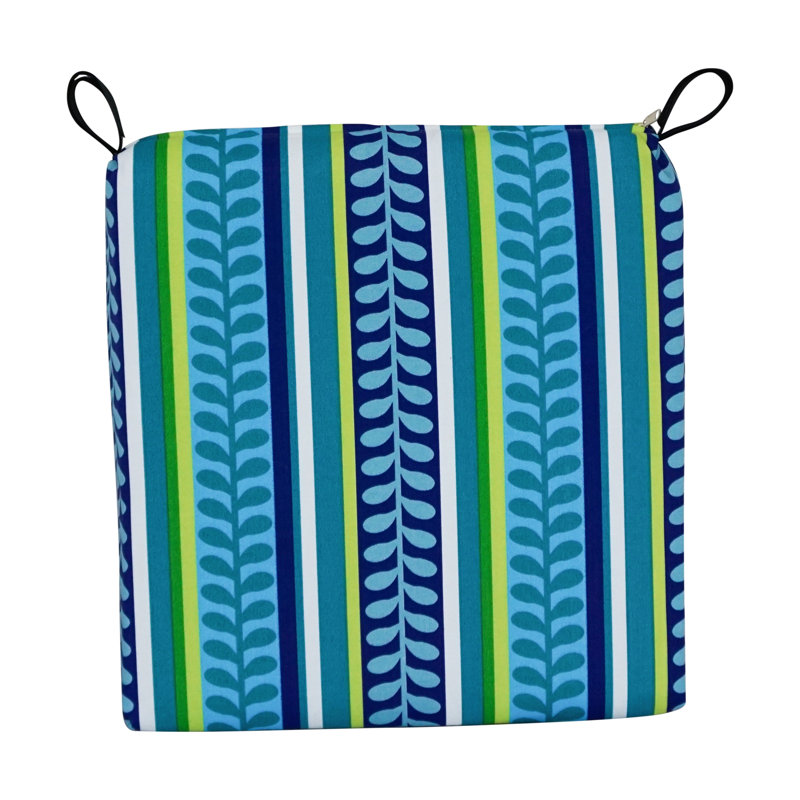 Outdoor 3'' Seat Cushion, Pike Azure