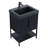  Serenity Modern Bathroom Vanity with Black Sintered Stone Top-858920450-858920460-858920476