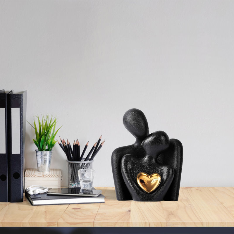 Couple's Love Ceramic Desktop Decor Set – Romantic Keepsake For Bedroom