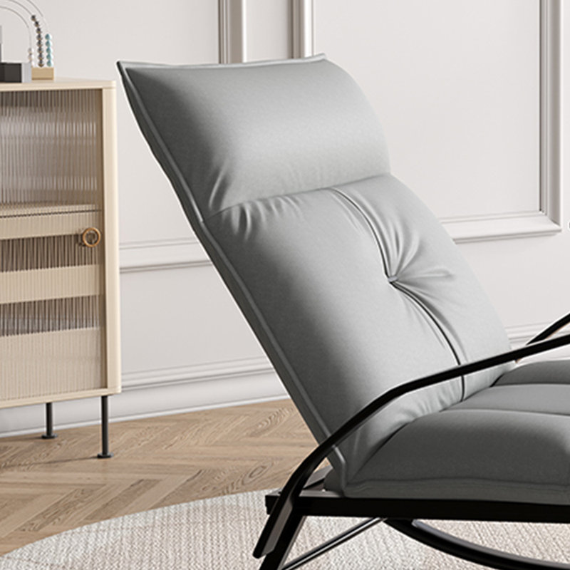 Chaise berçante simple et élégante, Gris