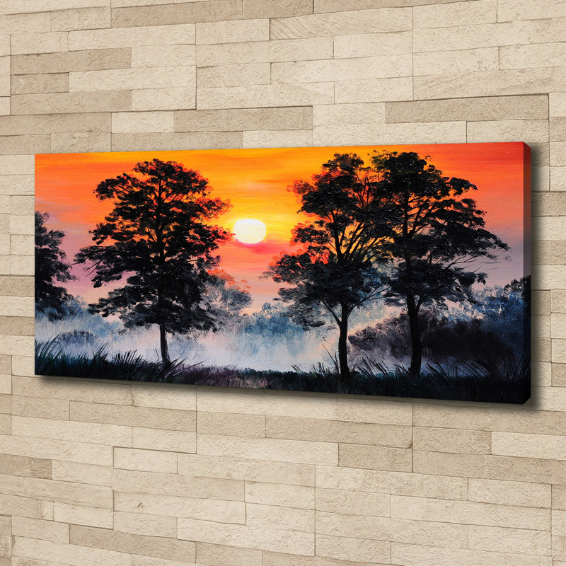 Sunset Forest - Wrapped Canvas Print