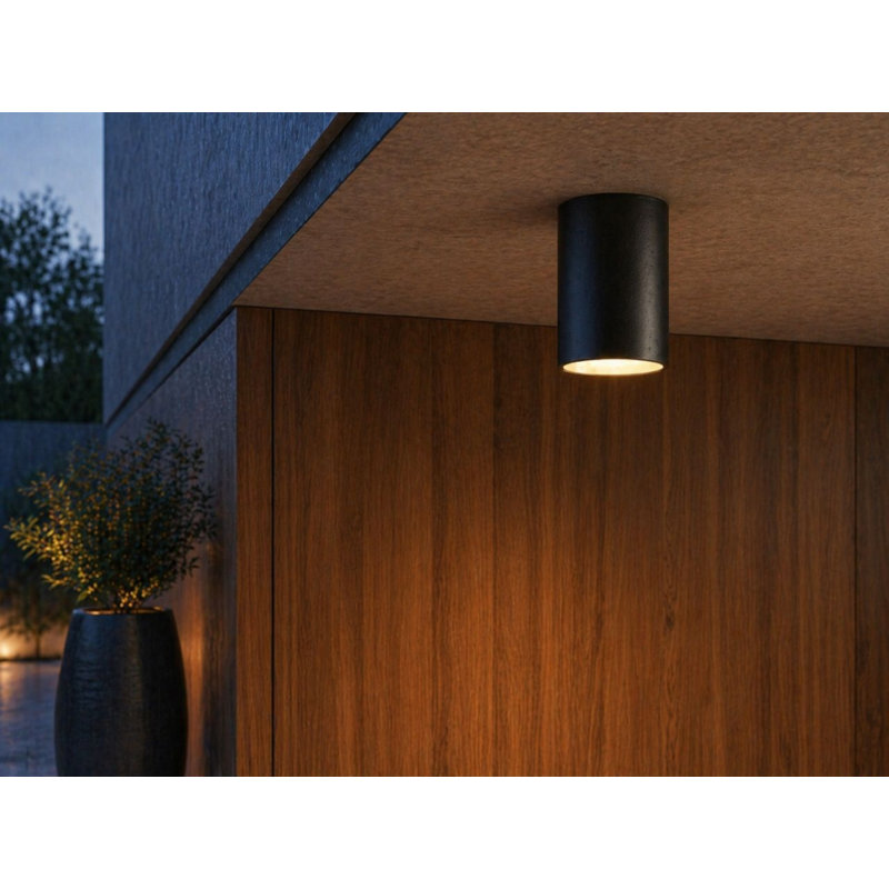 Cylindre encastré modulaire noir de 8 po, Noir