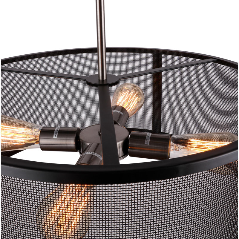Lustree tambour 4 lumières unique Shanda