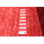 Tapis rouge en laine noué à la main de conception unique 3 pi x 4 pi 11 po Nueva