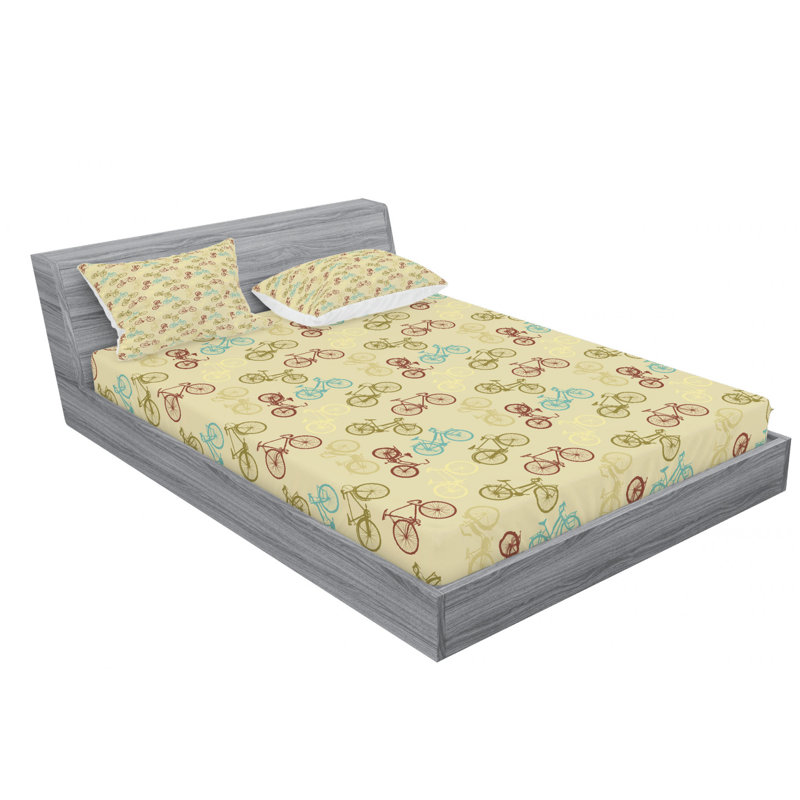 Microfiber Sheet Set, Queen Sheet Set with Fitted Sheet
