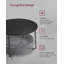 Round Centre Table With Fabric Basket-1214220496
