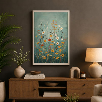 Wildflower Meadow Botanical - Wrapped Canvas