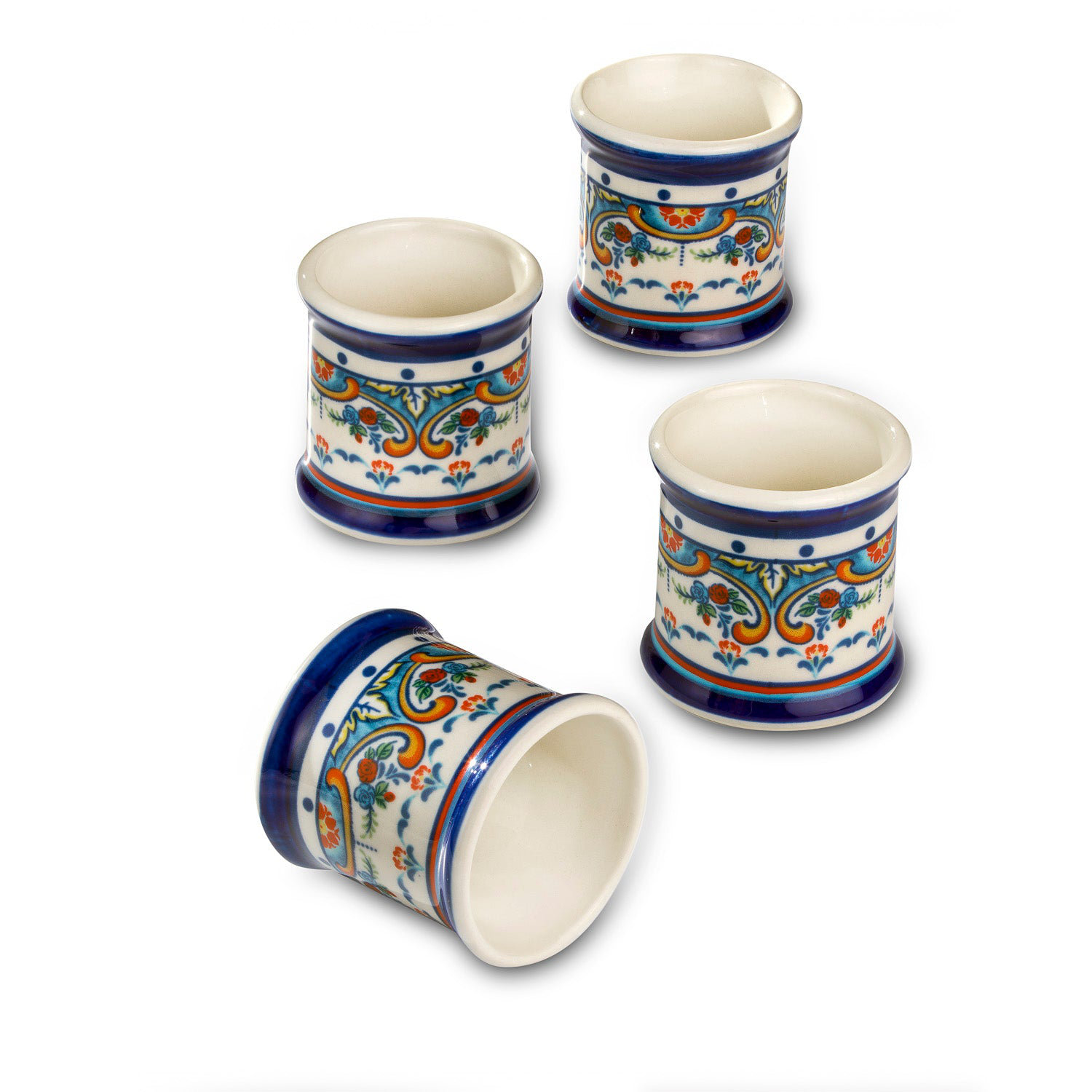 Euro Ceramica Zanzibar 4 Piece Stoneware Napkin Rings Set | Wayfair