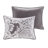 Transitional Cotton Duvet Cover With Solid Back And Button Closure 6 Piece Printed Intricate Details
