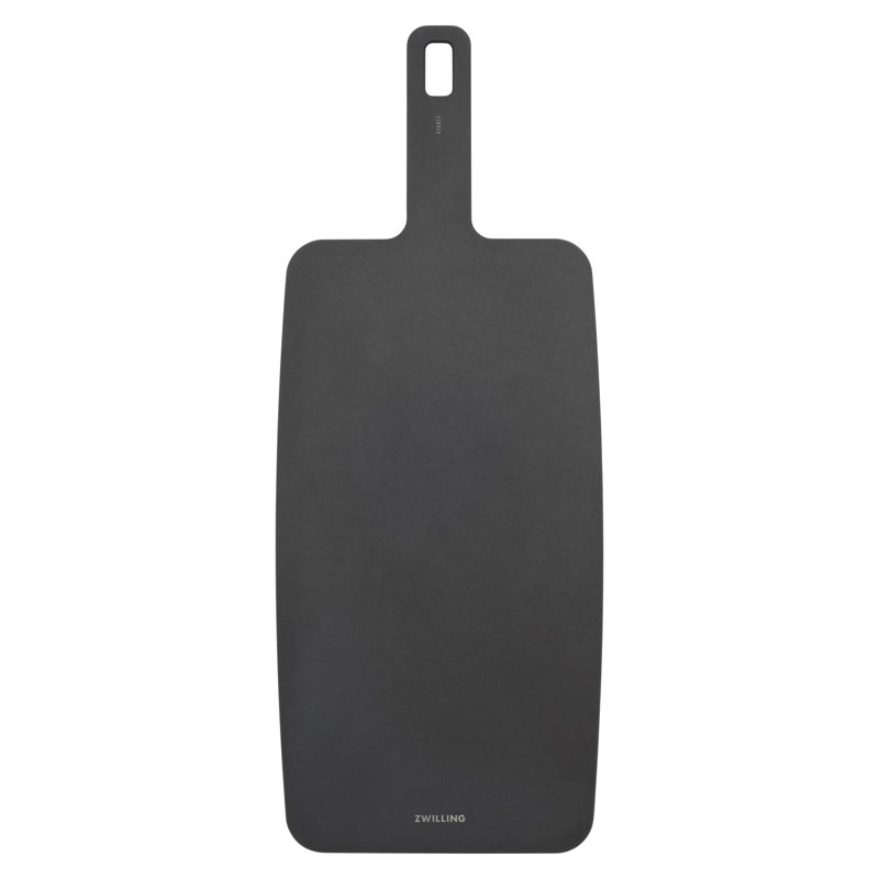 ZWILLING Plant Fiber 13-In X 7.5-In Cutting Board With Handle - Slate, Black, 19" x 7.50"