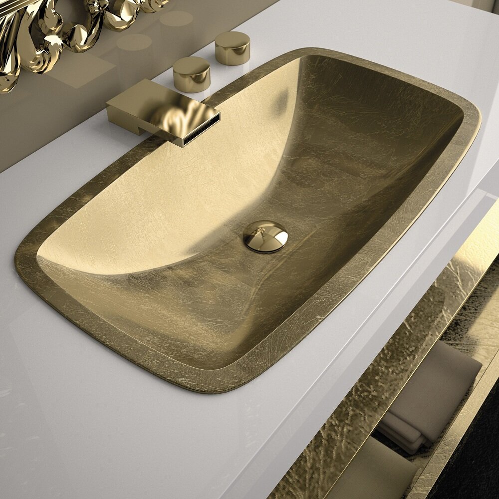 MaestroBath Maestro Bath Oceano 14.6 Acrylic Rectangular Drop in