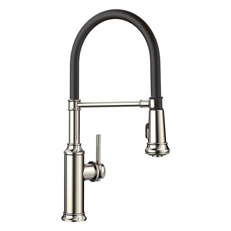Empressa Semi-Pro Pull-Down Dual-Spray Kitchen Faucet, Polished Nickel