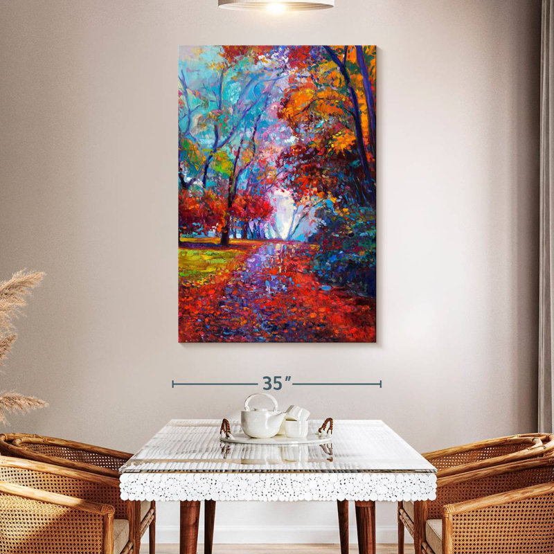 Alvord Scarlet Autumn, 51" H x 34" W