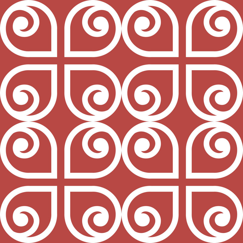 Carreaux de vinyle adhésif rouge et blanc (ensemble de 24)