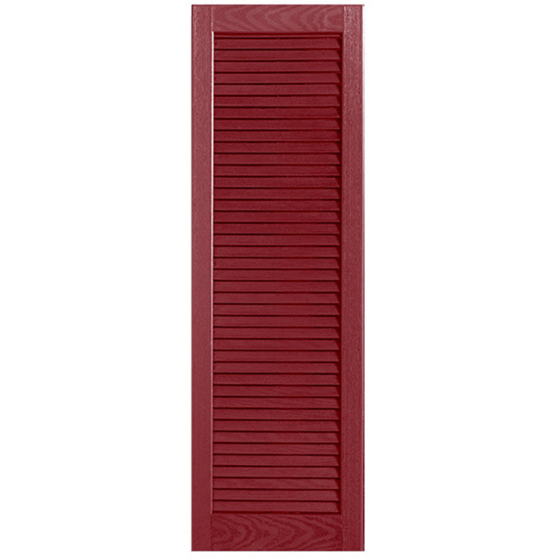 Paire de volets à persiennes droites, 50 po, Canneberge, 15 po