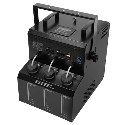 Remote Control Bubble Fog Machine LED Smoke Bubbles Machine With RGBW Lights