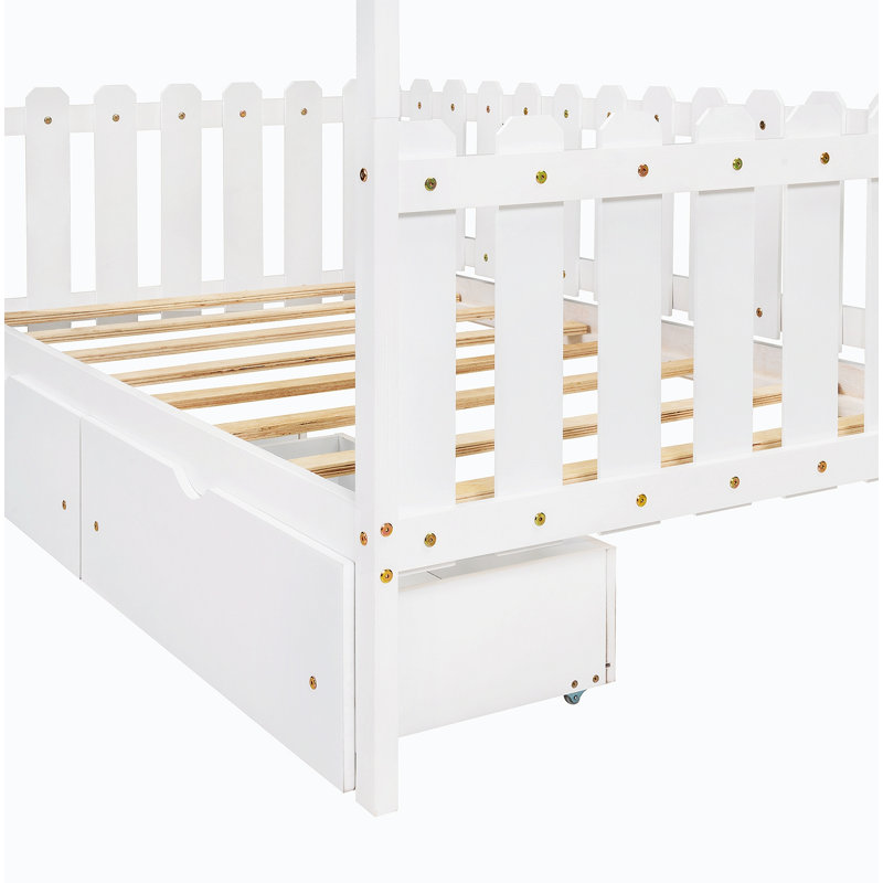 Lit plateforme 70,13 po Osnabrock, Blanc