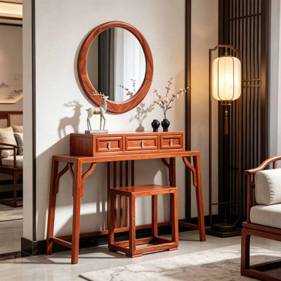 Chinese style storage classical dressing table