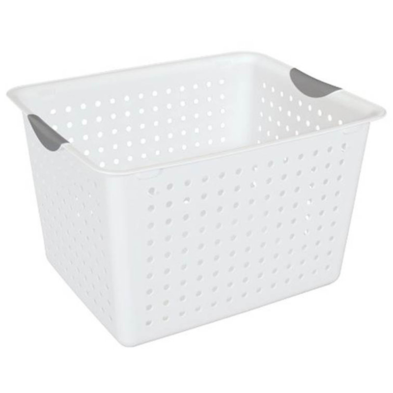 Sterilite Deep & Medium Ultra Plastic Storage Bin Organizer Basket Pair