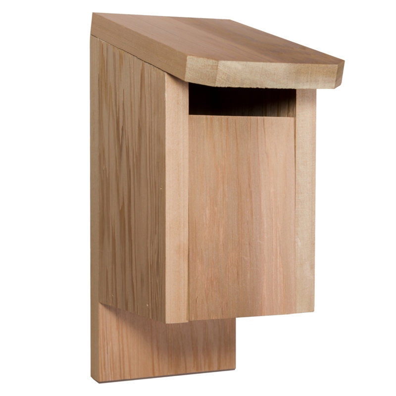 Natural Cedarwood Bluebird Nesting Birdhouse with Pivoting Door