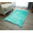 Enrica Soft Fluffy Light Green Area Rug