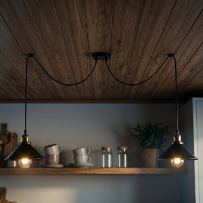 Lofton 2 - Light Gold Cluster Pendant
