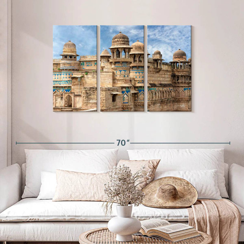 Lilie Gwalior Fort, 28" H x 45" W